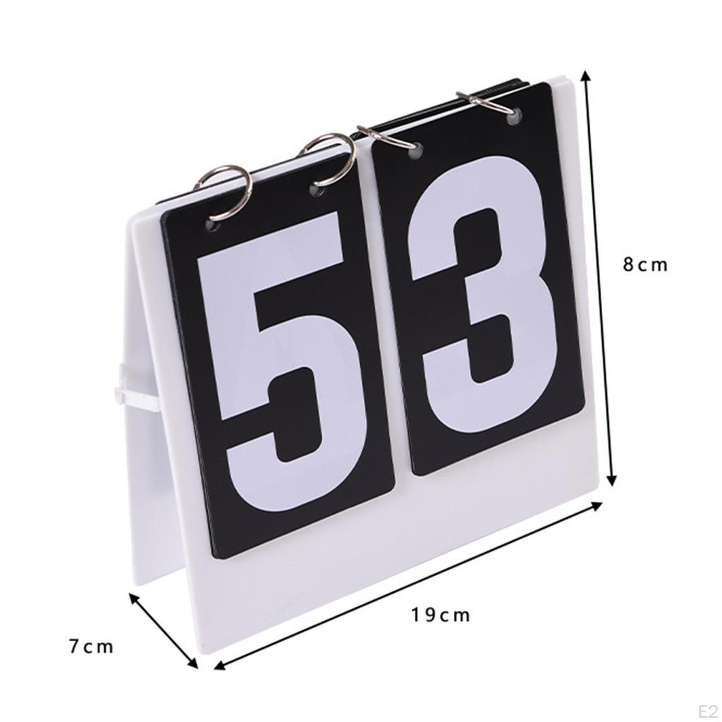 Multifunction Portable Basketball Flip Scoreboard Scoring Board Foldable Score Keeper Desktop for