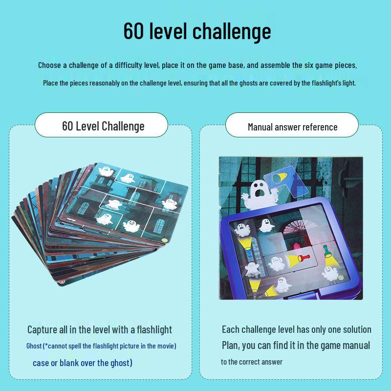 Ghost Catcher Mainland Edition: Children's Flashlight Monster Toy & Puzzle Game for Ages 3-6