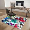 1pc My Hero Academia Anime Chair Mat - Office Desk Carpet with Izuku Midoriya Design, Anti-Slip Floor Protector for Home Decor, Suitable for All Seaso