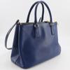PRADA Galleria Tote Bag 2WAYShoulder Blue Safiano Women Used