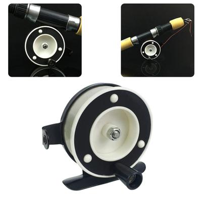 Ultralight Ice Fishing Reel Mini Pole Line Rod Former Rafting Shrimp Metal Wheel