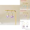 Summer Shell Pearl Drop Earrings For Women With Alloy And French Asymmetric Design