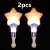 2pcs Heart Star Lightstick Glow Light Rods Concert Luminous Stick Flash Sticks Wedding Party Atmosphere Props