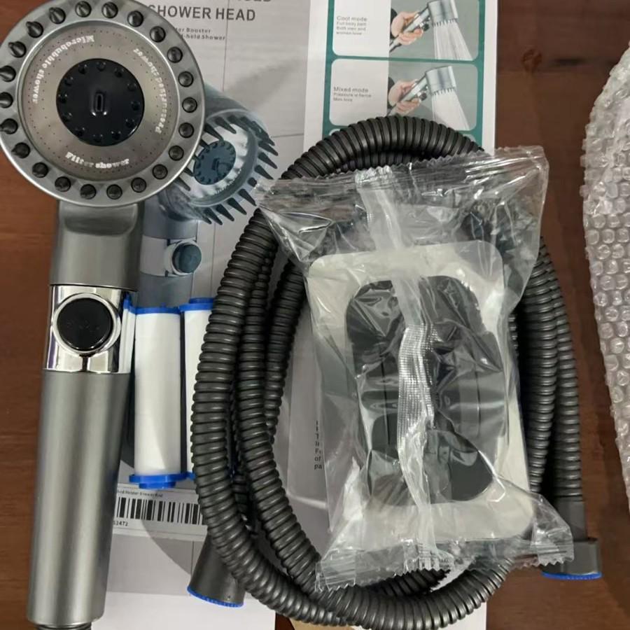 Supercharged Handheld Shower Head Set