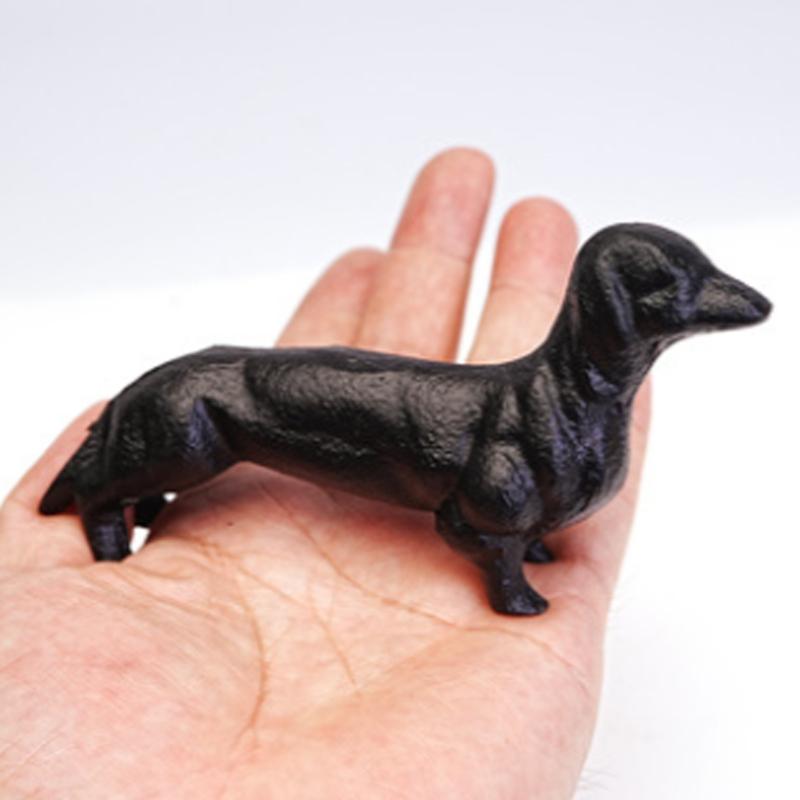 Creative Iron Dog Sculpture Modern Home Decoration Animal Art Ornaments Collection Figurines Desktop Decors for Bedroom