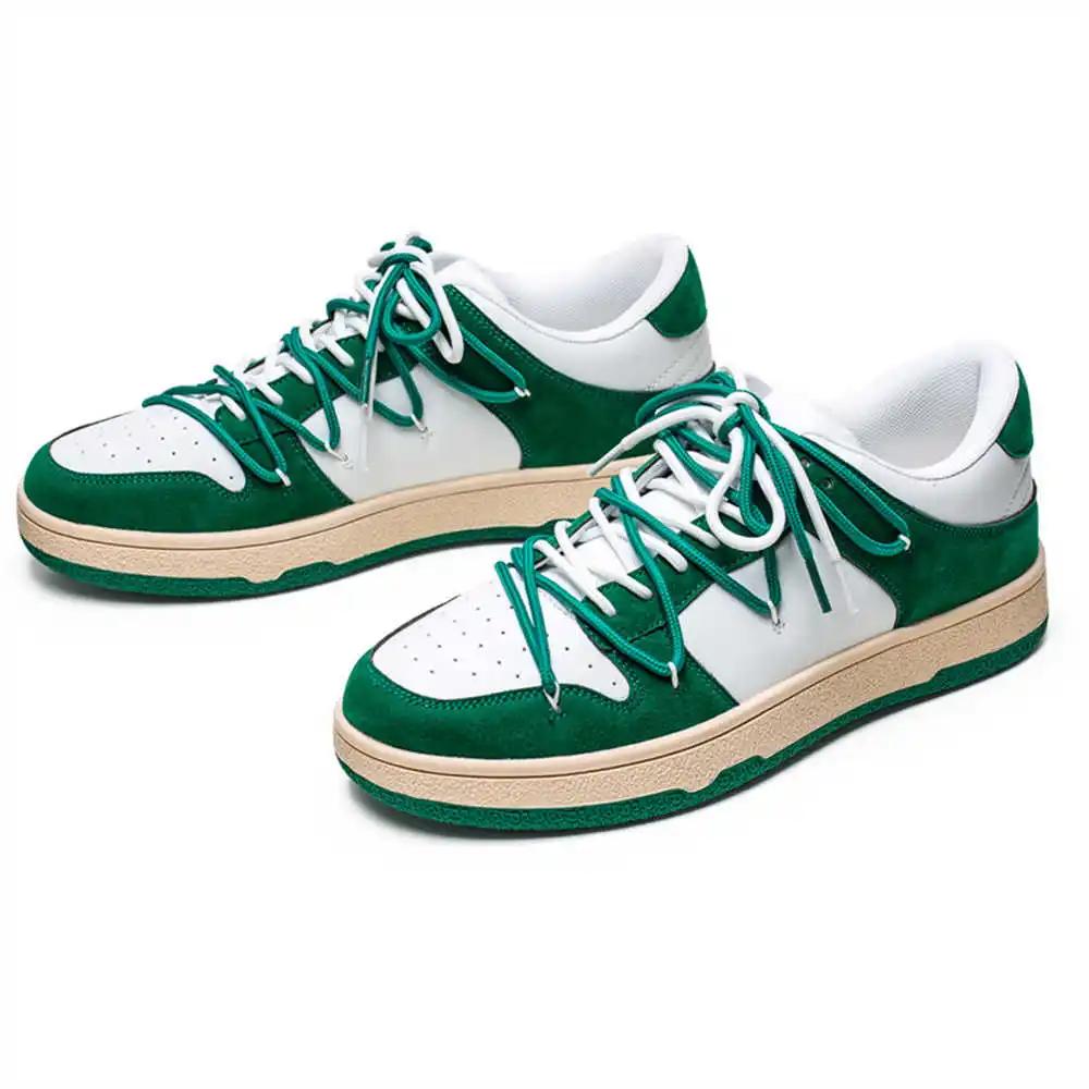 Fashion Mixed Colors Thin Heel Brand Men's Sneakers Walking Men's Green Shoes Golf Sports Vintage Practice Sheos Temis Cheap Tenids