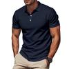 European and American men's simple quick-drying polo POLO shirt golf type men's gentleman loose breathable lapel short sleeves