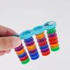 Sewing Machine Bobbin Holder With 4 Posts - Silicone Bobbin Storage Rack With Strong Magnetic Base For Organized