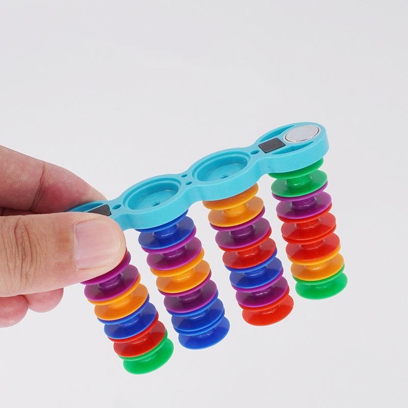 Sewing Machine Bobbin Holder With 4 Posts - Silicone Bobbin Storage Rack With Strong Magnetic Base For Organized