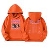 Girls' Fashion Long-Sleeve Hooded Sweatshirt with Print and Pockets