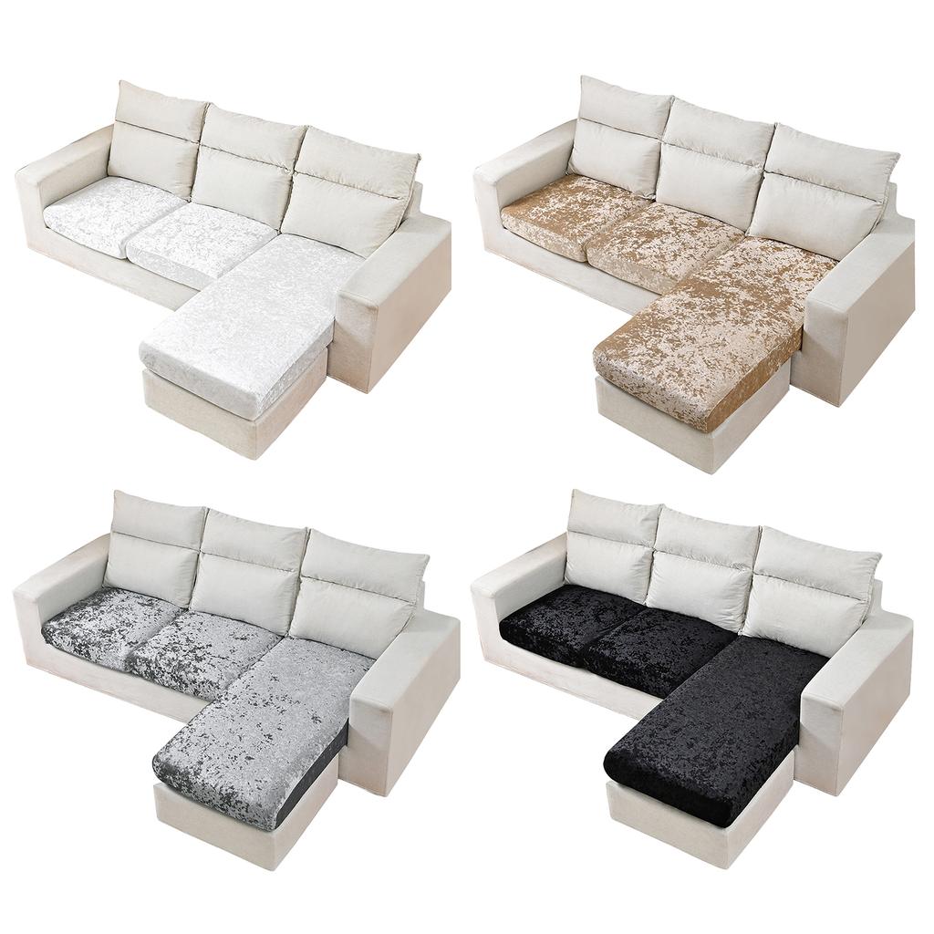 Satın alın Velvet Sofa Seat Cover Solid Cushion Cover Stretch Protector