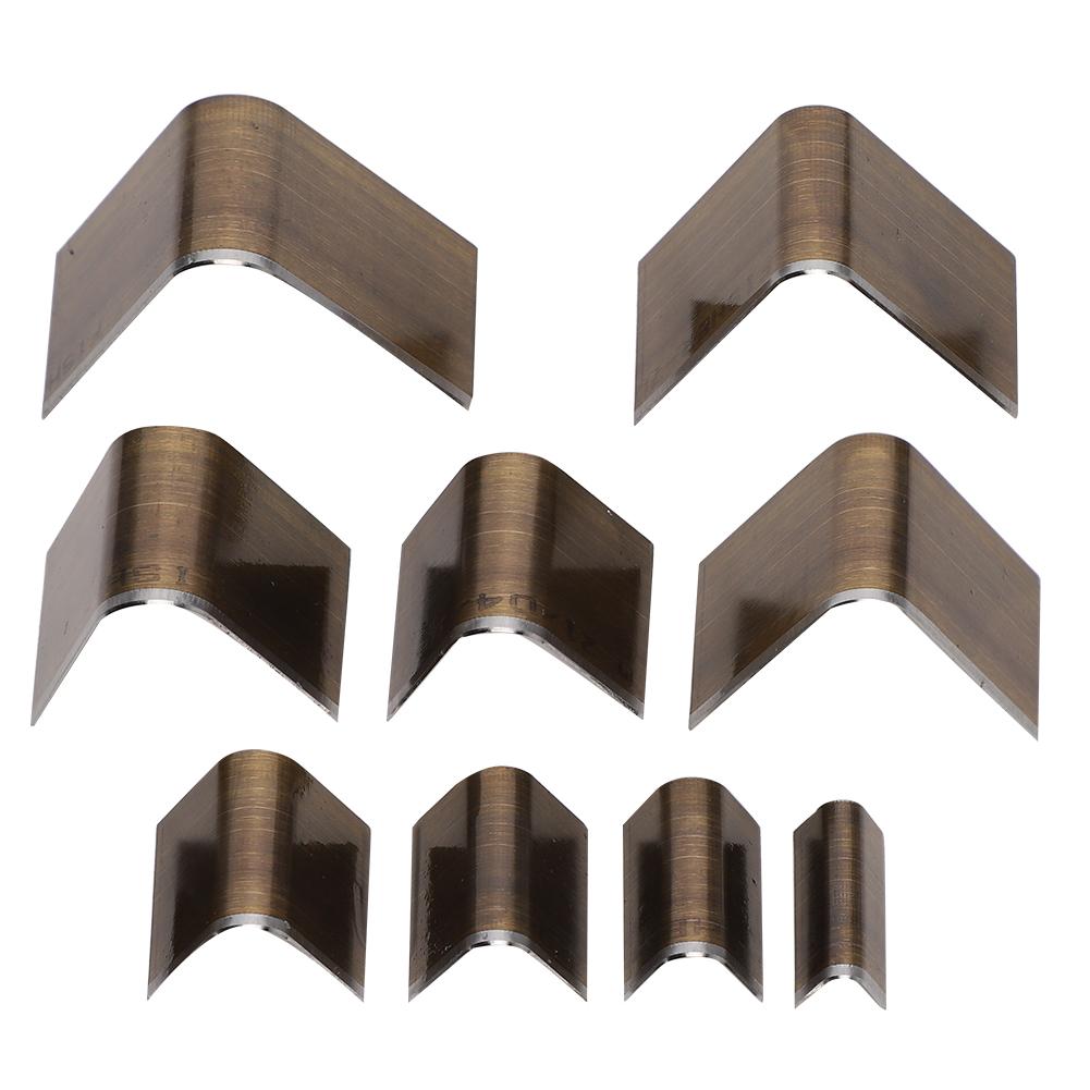 

Кожаный V-образный дырокол DIY Инструмент для резки хвоста Круглый ремень Перфорированный набор аксессуаров 9 x Тип A29V