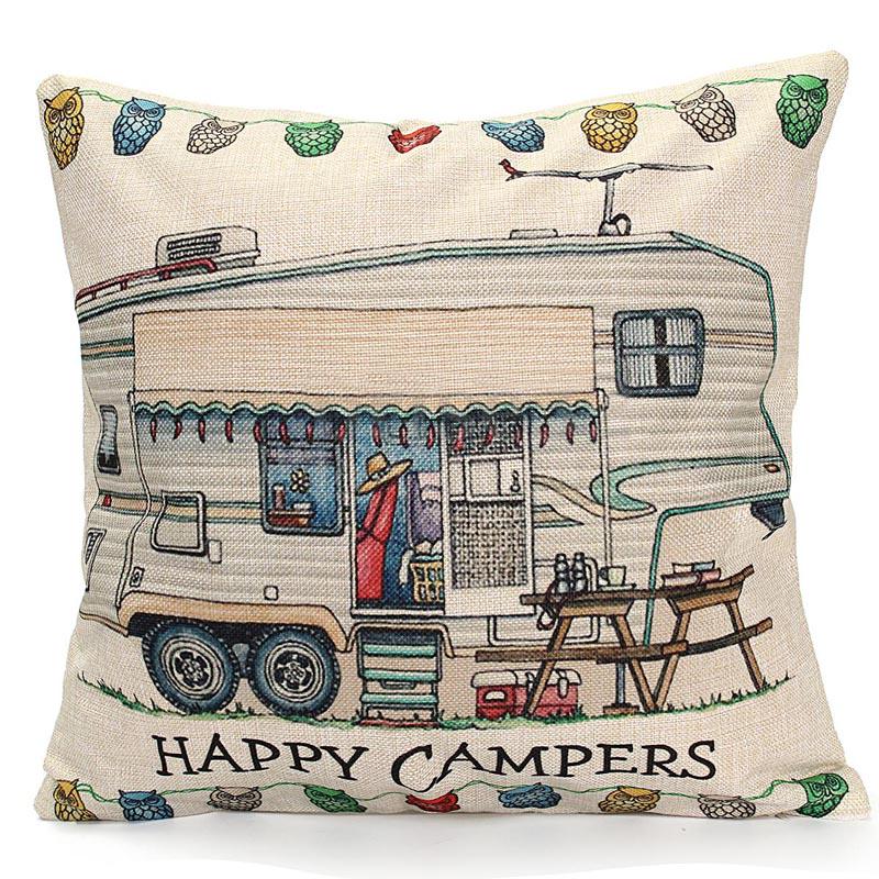 camping themed pillows