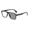 Herren- und Damenmode Photochrome Myopiebrille Antiblaulicht Farbwechselnde Sonnenbrille Ultraleichte Luxusbrille -4.0