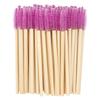 50pcs Bamboo Handle Eyelash Brush Makeup Brush Eyelash Extension Supplies Applicators Eye Lash Curling Comb Makeup Tools