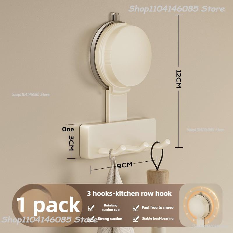 No Need To Drill Suction Cup Suction Mop Wall Hanging Clip Bathroom Perforation-free Mop Clip Broom Mop Hook Fixed Storage