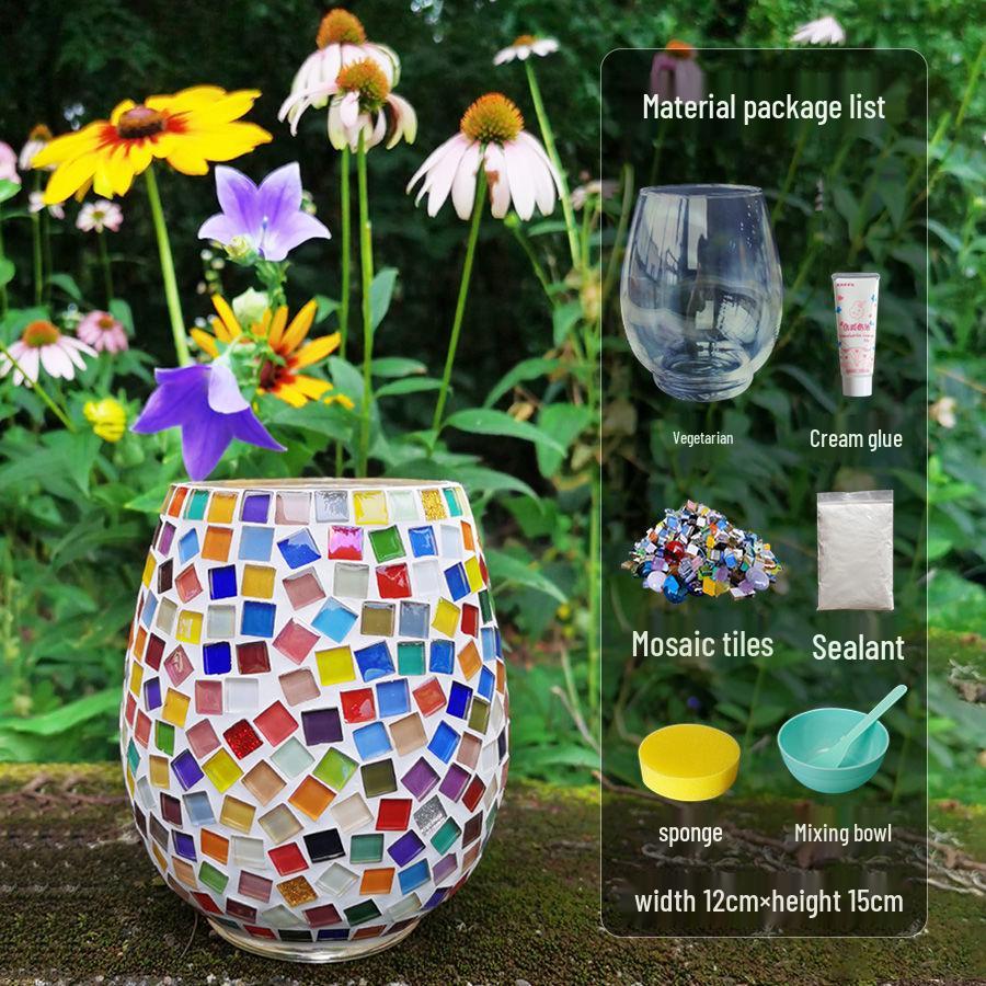 

Набор для мозаичной стеклянной гидропонной вазы своими руками ко Дню матери