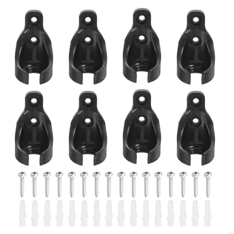 8Pieces Universal Design Bungee Cord Holders Plastic Brackets for Blinds J0MC