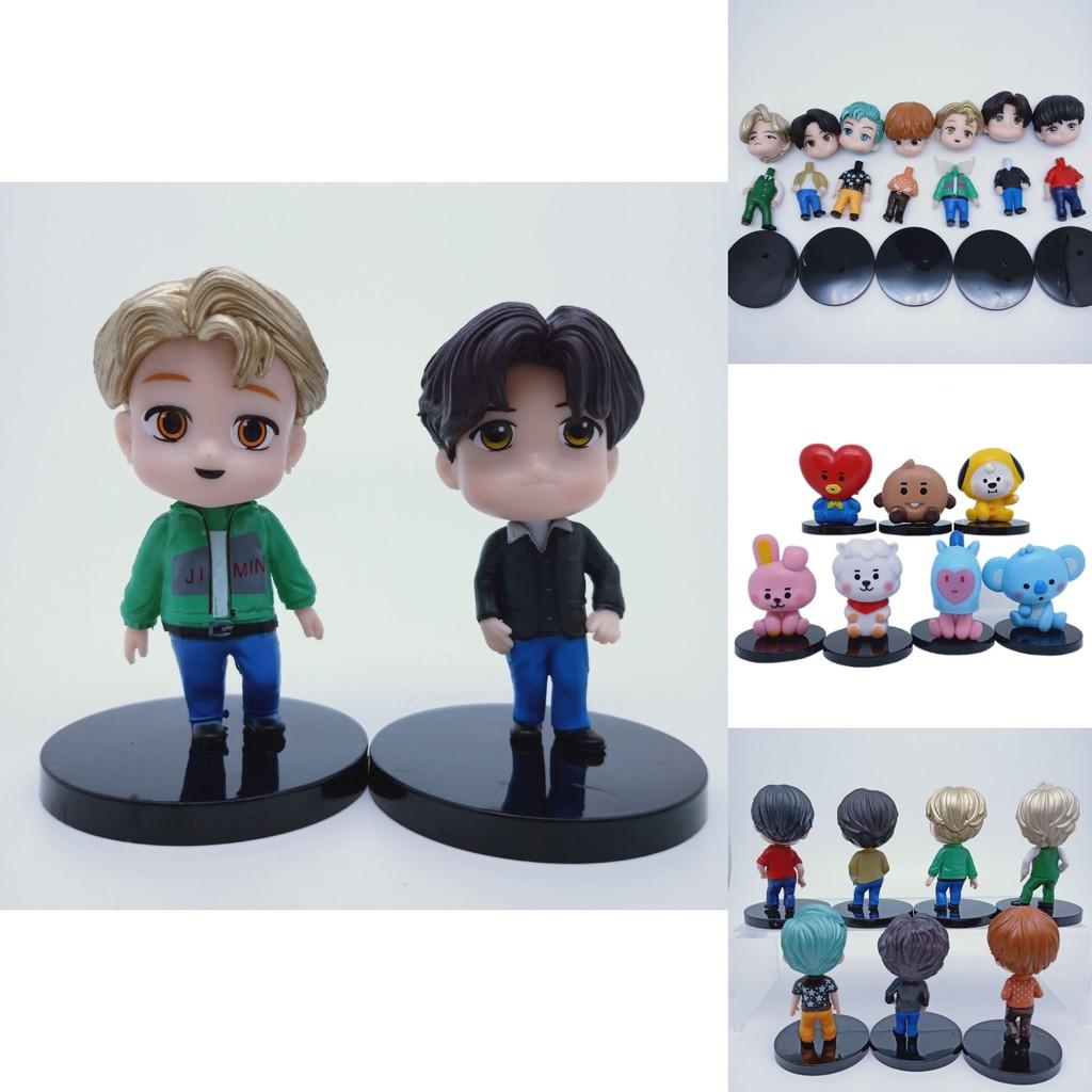 Exquisite 7pcs Set Of Kpop Bangtan Boys Star Figure Dolls For Unique Decor