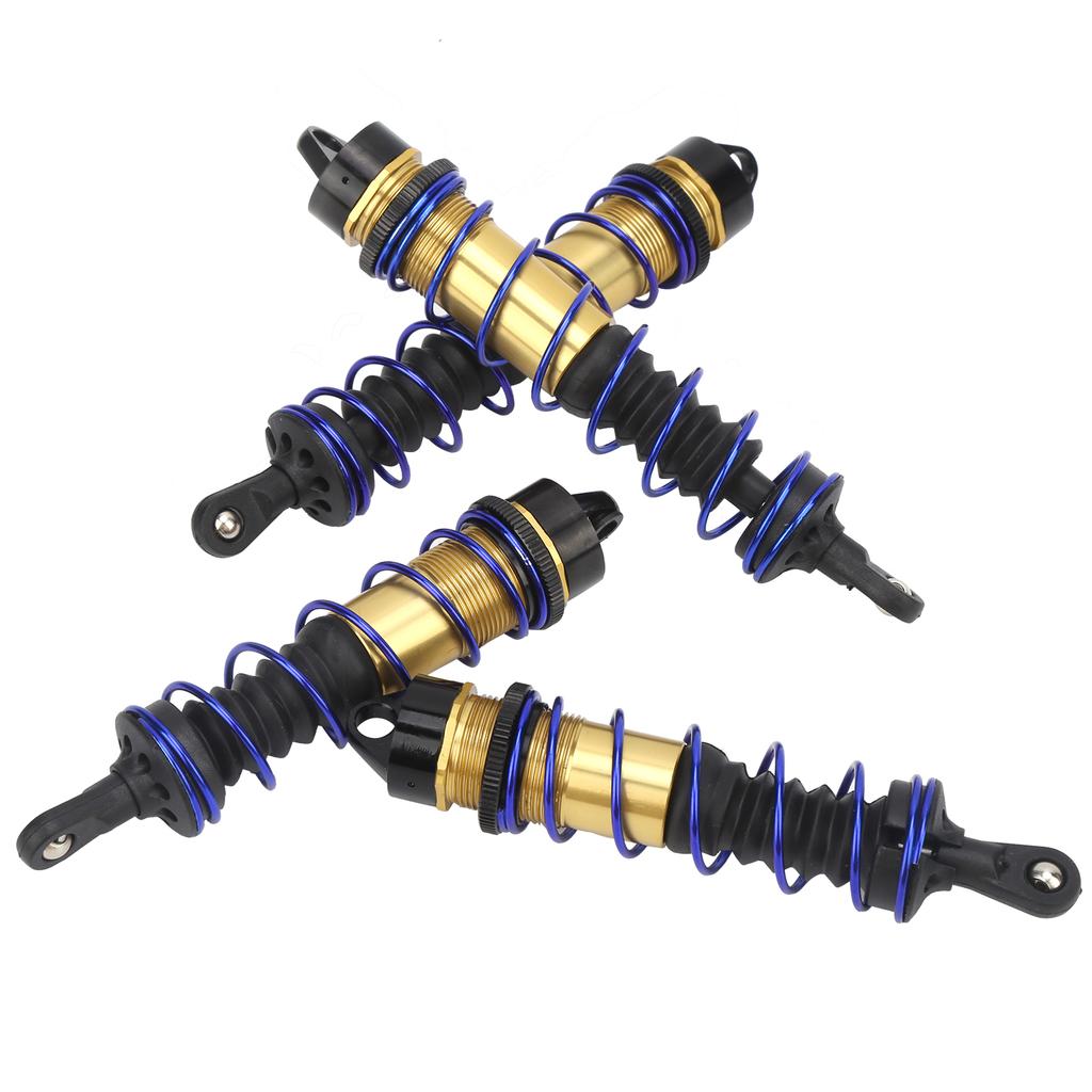 Aluminum 120mm Front 140mm Rear Metal Shock Absorber Damper Set for 18 RC Car Spare PartsGold