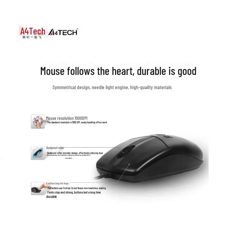 A4Tech KK5520UU Wired Waterproof Keyboard & Mouse Combo