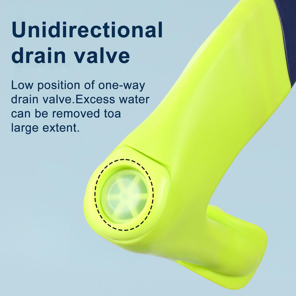 Adult Swimming Snorkel Tube, Snorkelling Training Front Breathing Tube Center Mount Silicone Mouthpiece Freestyle Breathing Tube