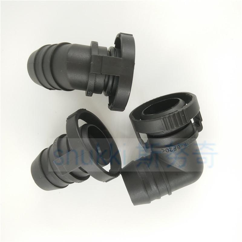 middle size 22mm Exhaust pipe fittings Exhaust tube plastic connector Fuel line connector for car 1pc