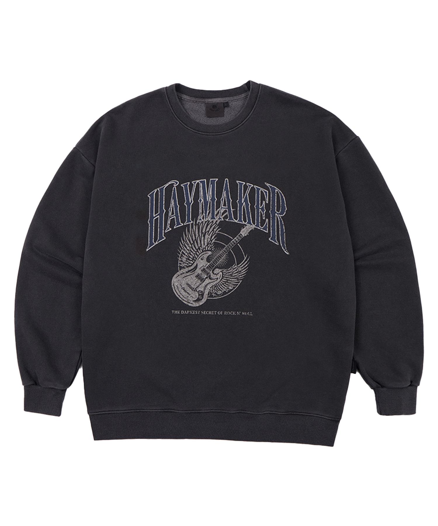 Свитшот Disfunct Haymaker Pigment(Древесный уголь) Charcoal/Xl