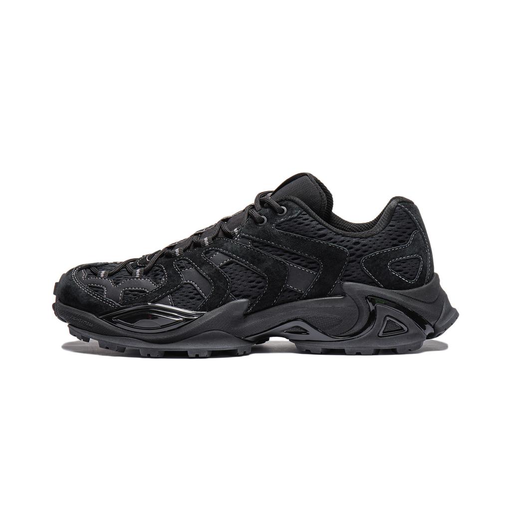Li Ning Cat Paw CRC Comfortable Versatile Shock Absorbing Wear Resistant Low Top Casual Shoes Unisex Casual Shoes Black AZGU031-1