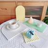 Striped Coaster Silicone Molds for Resin Casting Arch Door Coaster Tray Molds Epoxy Casting DIY Craft Cup Mat Resin Mold