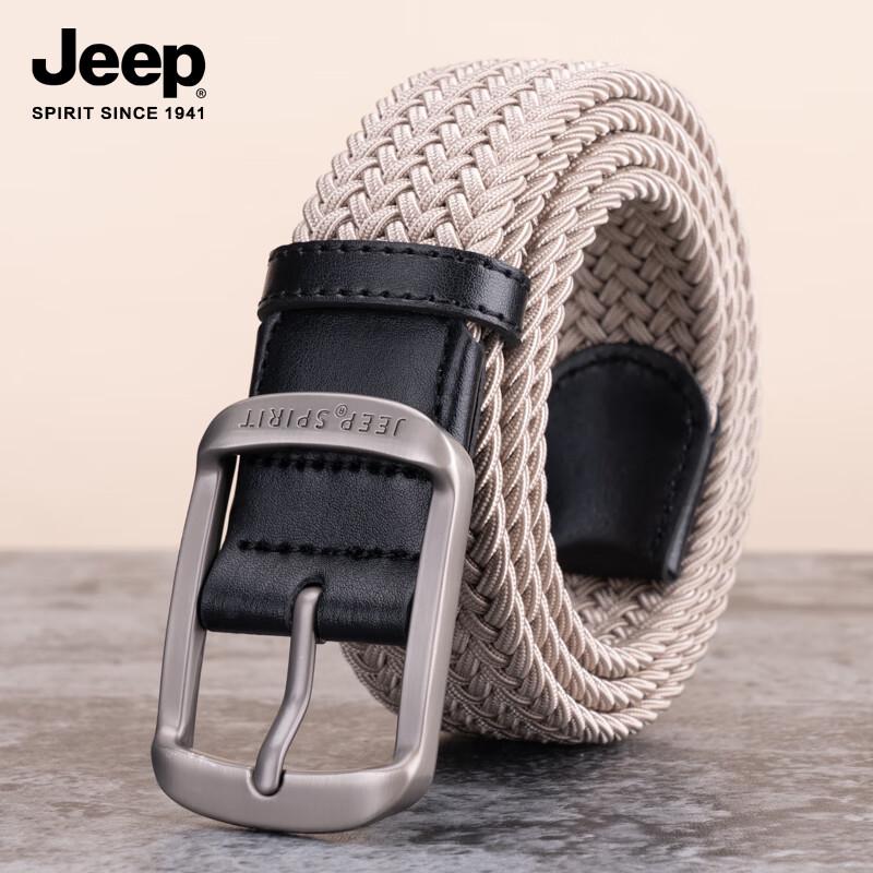 

JEEP SPIRIT Men s Canvas Woven Elastic Belt 110cm