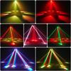 6 Arms Laser Stage Party Light 150 W RGBW LED Moving Head Lights DMX 512  Voice Control For Bar Disco Dance Hall Club