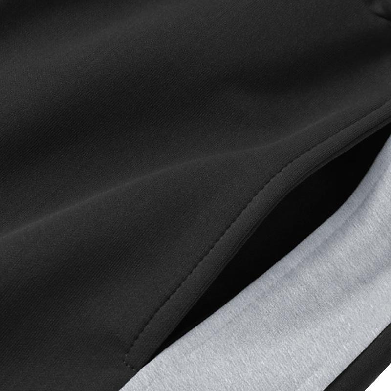 Fashion Casual Sports Men's Autumn Loose Spelling Stripe Straight Wide-leg Trousers