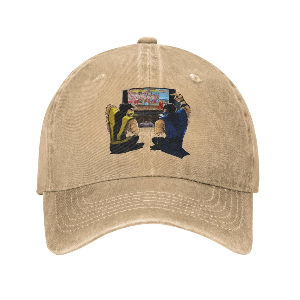 Master of Cold Brew Mortal Kombat Unisex Women Baseball Cap Distressed Denim Caps Hat Vintage Workouts Unstructured Soft Headwear