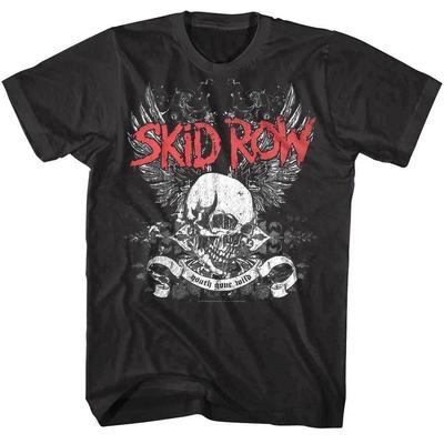 T-shirt da uomo Skid Row Youth Gone Wild Teschio Alato
