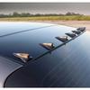 10 stuks Dakspoiler, zwarte haaienvin, universele puntige koolstofvezel bumper, auto dak modificatie onderdelen, windmes