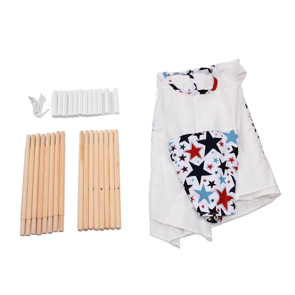 Indian Children Indoor Tent Star Pattern Protable Foldable Play Tent Toy Kids PlayhouseStar