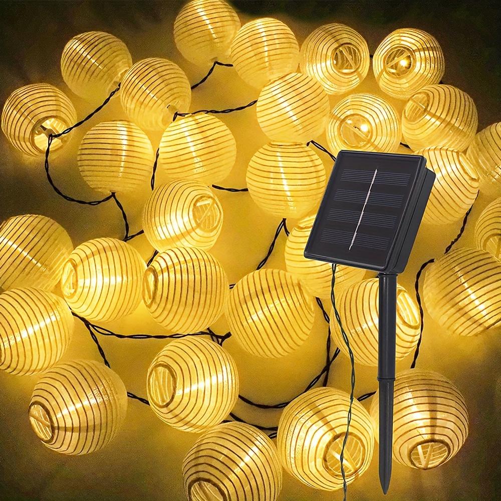 

Solar Lantern String Lights Outdoor Paper Lantern Fairy Lights Waterproof Solar Patio Light for Garden Party Camping Yard Decor 3.5m 10 leds