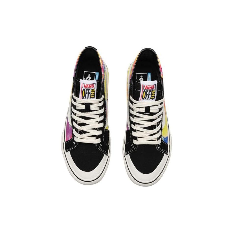 Vans Sk8 Comfortable Style Shock Absorption Durable High-Top Skate Shoes Unisex Skate Shoes Black Yellow VN0A4BX226T