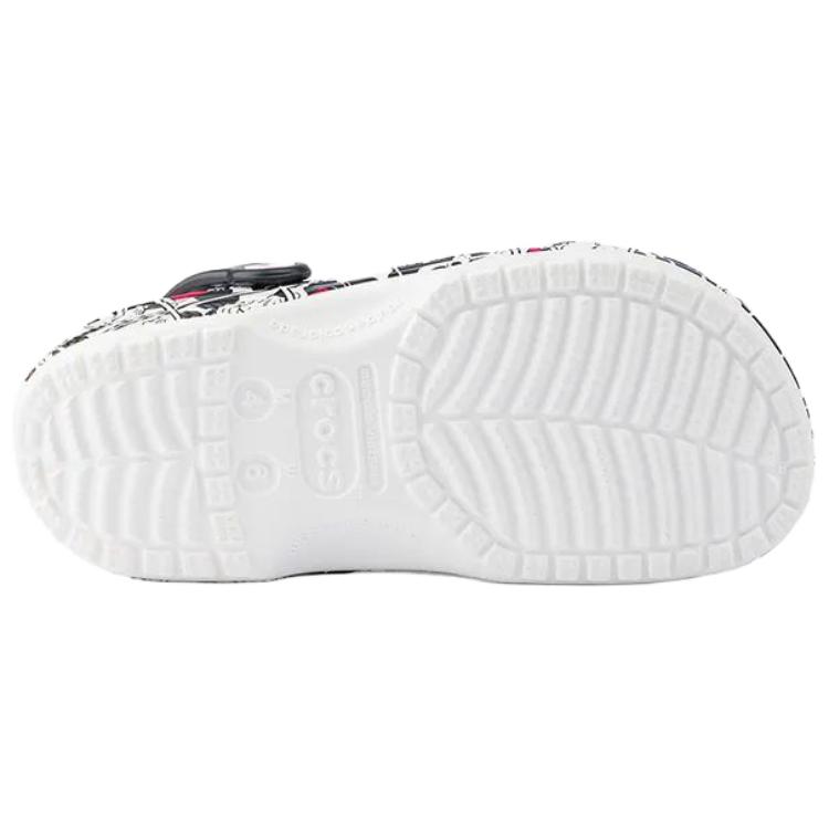 Disney x Crocs Classic Mickey & Minnie Mouse Versatile Comfortable Hole Shoes Women's Black & White