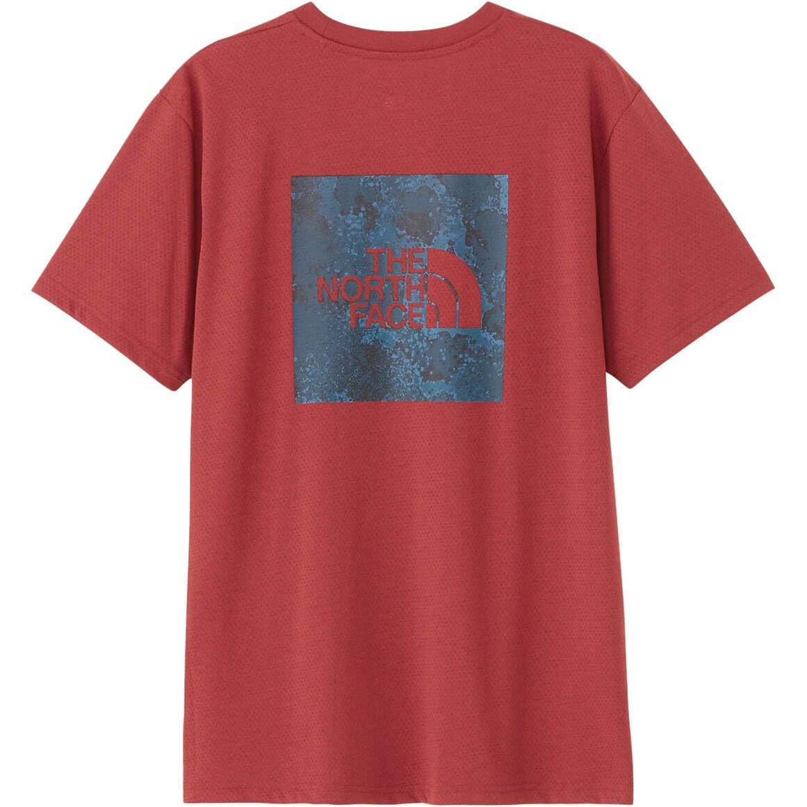 

Футболка North Run Mesh с квадратным логотипом Железно-красная M [The Face] Короткий рукав