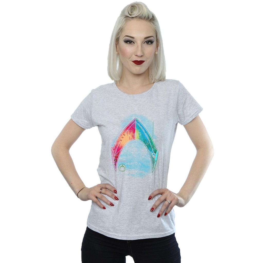 DC Comics Womens/Ladies Aquaman Mera Logo Cotton T-Shirt