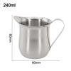 60/90/150/240ml Milk Jug Coffee Jug Cream Cup Latte Espresso Coffee Maker