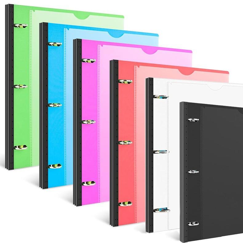 A4 File Folder Document Organizer with 3-Hole Punch (Red,A4) красный