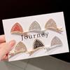 Korean Shiny Girls Woman Hair Accessories Cat Ears Hair Clips Duckbill Clip Crystal Barrettes