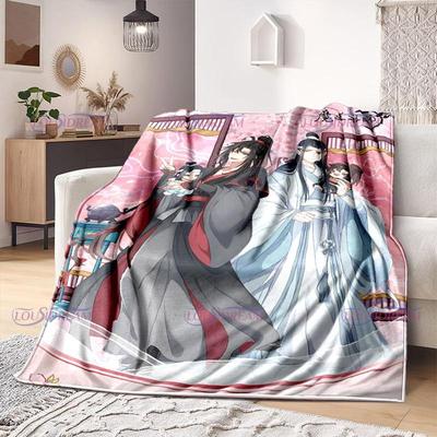 Strips Cartoon Mo Dao Zu Shi Wei Wuxian Flanellen Deken Sofa Meisje Warm Thuis Lan Wangji Deken Cadeau Aanpassen Vrouw Beddengoed