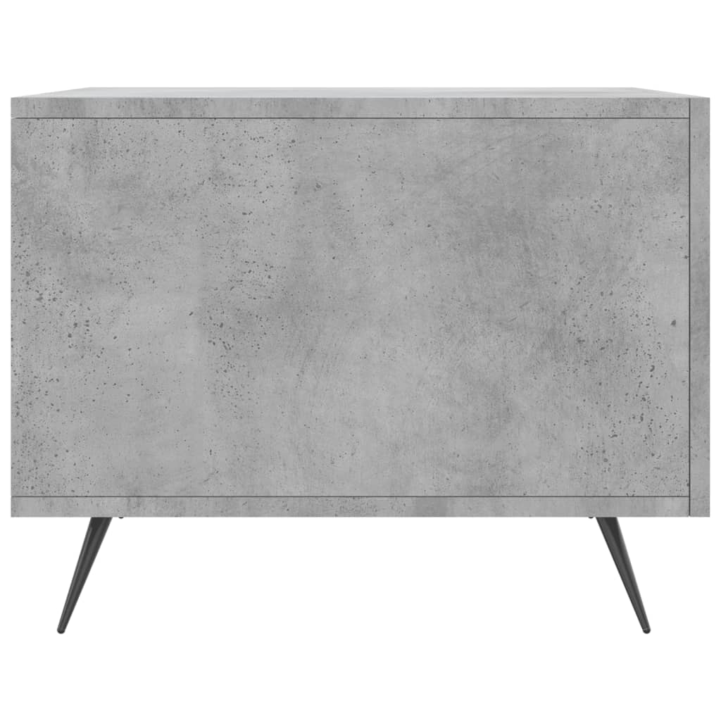 Coffee Table Concrete Grey 50x50x40 cm Wood Based Material