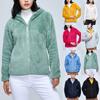 Solid Fleece Warm Double-Sided Plush Coat Thickened Coat For Women