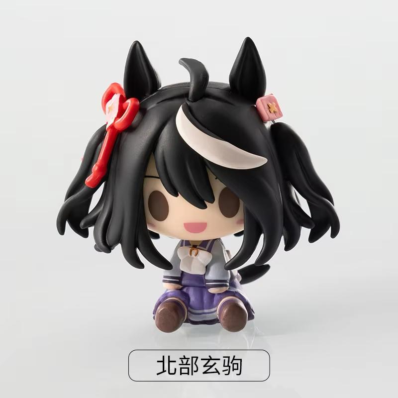 Q Original Version Uma Musume Pretty Derby 2Nd Wave Candytoy Mini Figure Tokai Teio Golden Ship Mejiro Kitasan Black Toy
