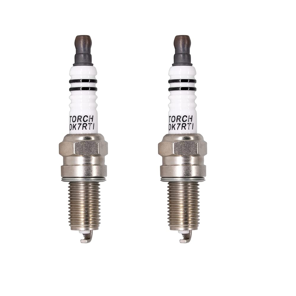 2pcs TORCH DK7RTI Replacement NGK K7RAI / DCPR7EIX [3144] Spark Plug, DENSO IXU22/IXU22C, Daihatsu L